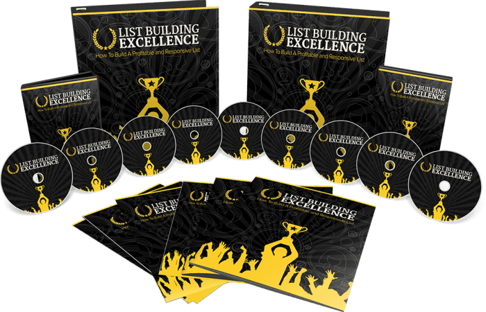 List Building Excellence Sales Funnel with Master Resell Rights