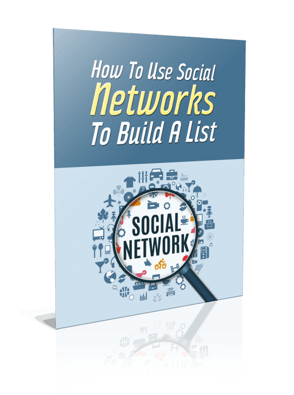 How To Use Social Networks To Build A List PLR Report Resell PLR