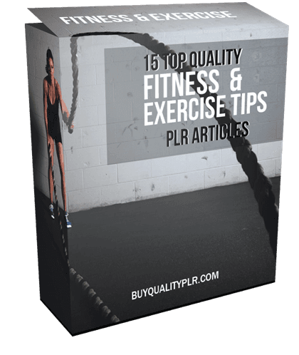 15 Top Quality Fitness and Exercise Tips PLR Articles Pack