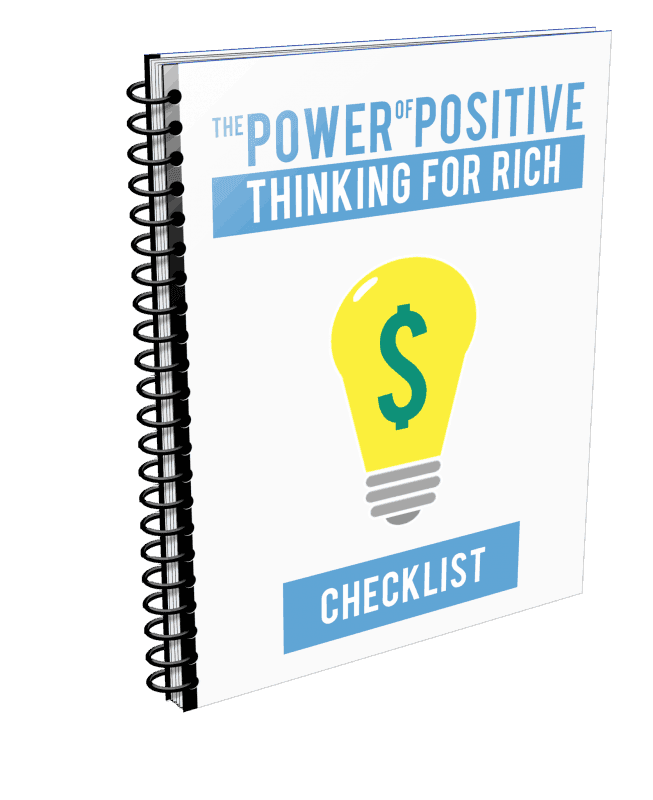 The Power of Positive Thinking For Rich Checklist The Power of Positive Thinking For Rich Checklist