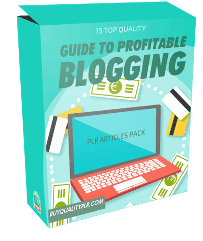 15 Top Quality Guide to Profitable Blogging PLR Articles Pack