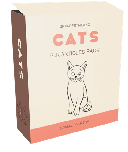25 Unrestricted Cats PLR Articles Pack