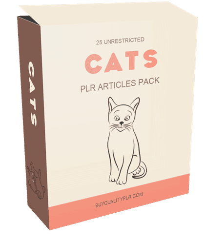 25 Unrestricted Cats PLR Articles Pack