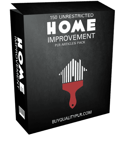 150 Unrestricted Home Improvement PLR Articles Pack