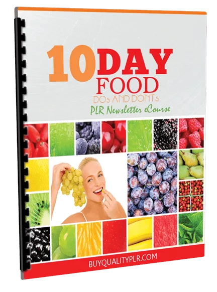 Top Quality 10 Day Food Dos and Donts PLR Newsletter eCourse