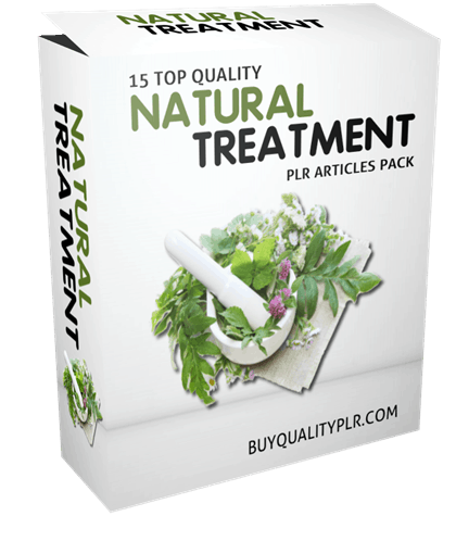 15 TOP QUALITY NATURAL TREATMENT PLR ARTICLES PACK