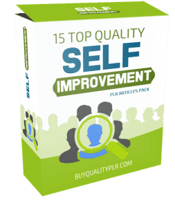 15 Top Quality Self Improvement PLR Articles Pack