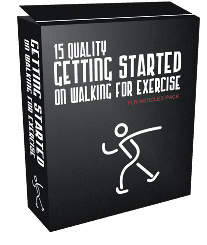 15 Quality Getting Started on Walking for Exercise PLR Articles Pack