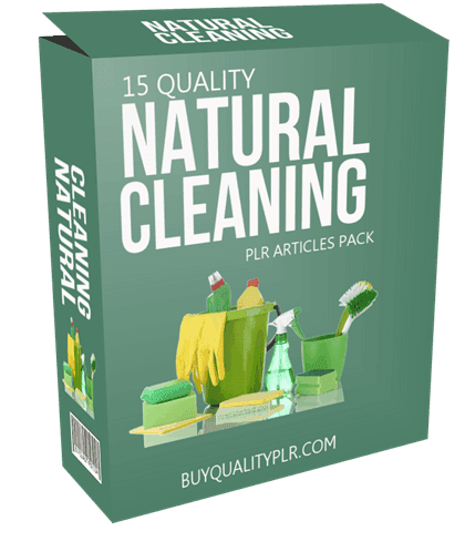 15 Quality Natural Cleaning PLR Articles Pack