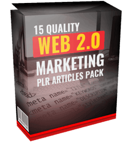 15 Quality Web 2.0 Marketing PLR Articles Pack | PLR Content Pack