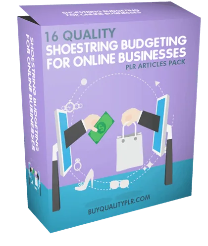 16 Quality Shoestring Budgeting For Online Businesses PLR Articles Pack