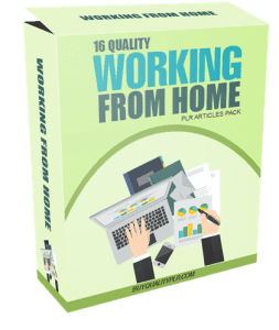 16 Quality Working From Home PLR Articles Pack | PLR Content Pack