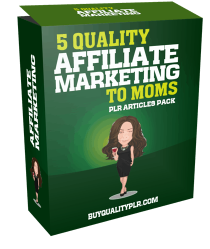 5 Quality Affiliate Marketing To Moms PLR Articles Pack