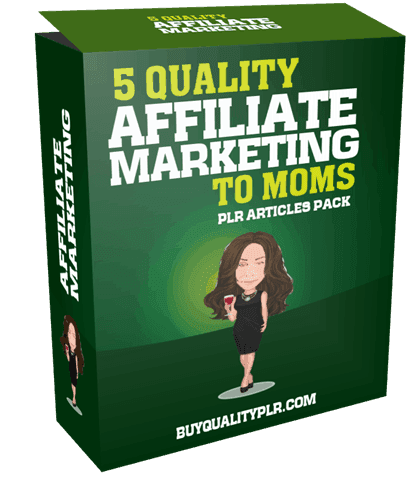 5 Quality Affiliate Marketing To Moms PLR Articles Pack