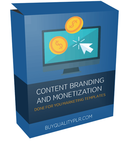 Content Branding and Monetization Done For You Marketing Templates