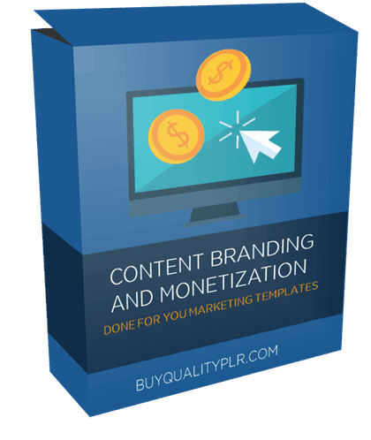 Content Branding and Monetization Done For You Marketing Templates