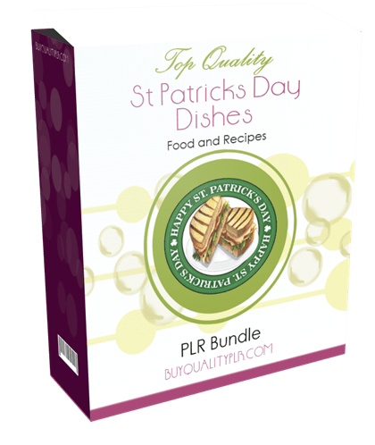 Top Quality St Patricks Day Dishes Food and Recipes PLR Bundle