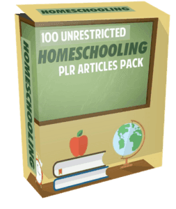 100 Unrestricted Homeschooling PLR Articles Pack