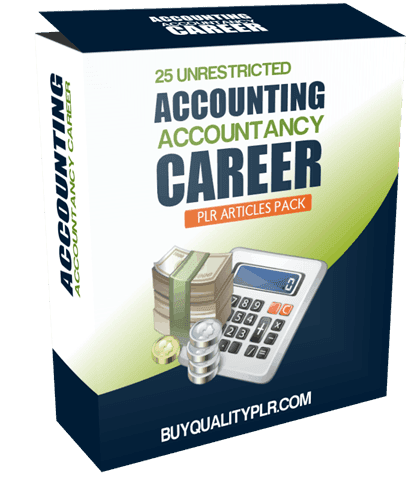 25 Unrestricted Accounting Accountancy Career PLR Articles Pack