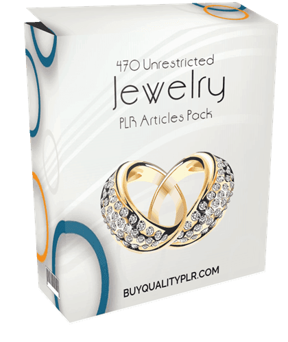 470 Unrestricted Jewelry PLR Articles Pack