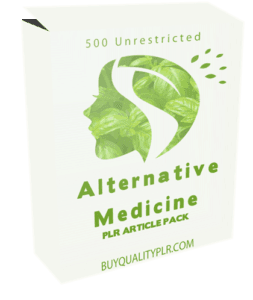 500 Unrestricted Alternative Medicine PLR Articles Pack