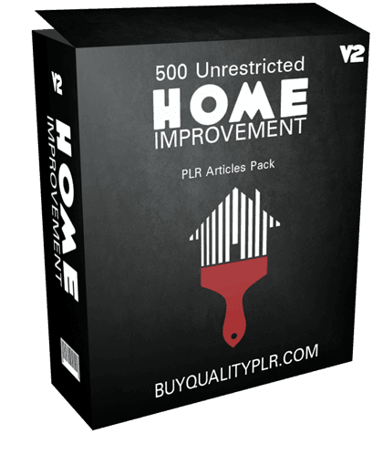 500 Unrestricted Home Improvement PLR Articles Pack V2