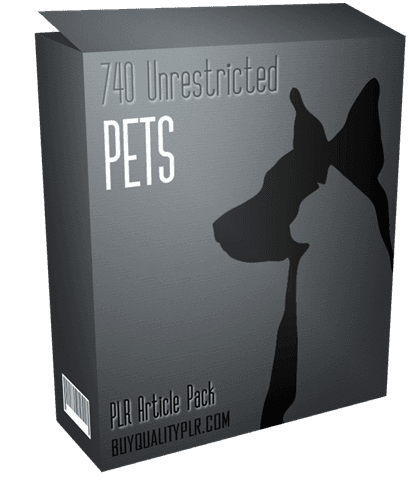 740 Unrestricted Pets PLR Articles Pack