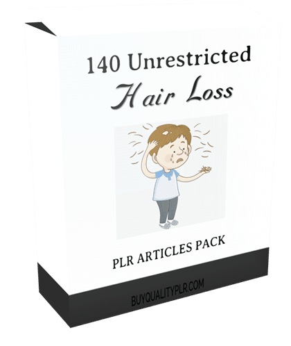 140 Unrestricted Hair Loss PLR Articles Pack