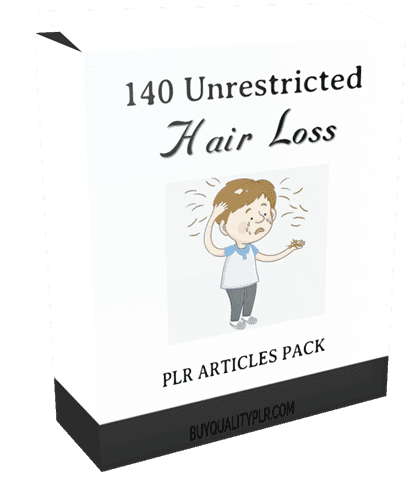 140 Unrestricted Hair Loss PLR Articles Pack