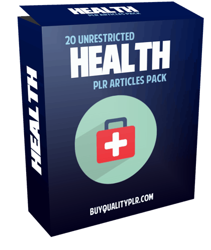 20 Unrestricted Health PLR Articles Pack