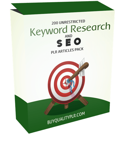 200 Unrestricted Keyword Research And SEO PLR Articles Pack
