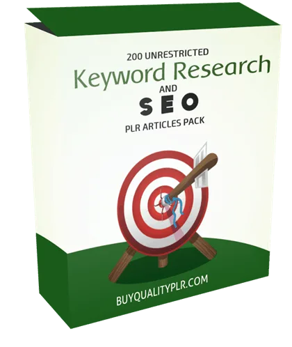 200 Unrestricted Keyword Research And SEO PLR Articles Pack
