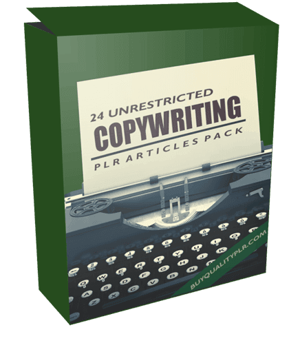 24 Unrestricted Copywriting PLR Articles Pack