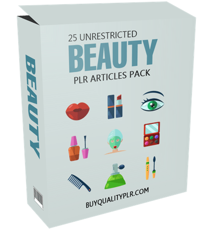 25 Unrestricted Beauty PLR Articles Pack