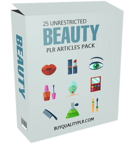 25 Unrestricted Beauty PLR Articles Pack