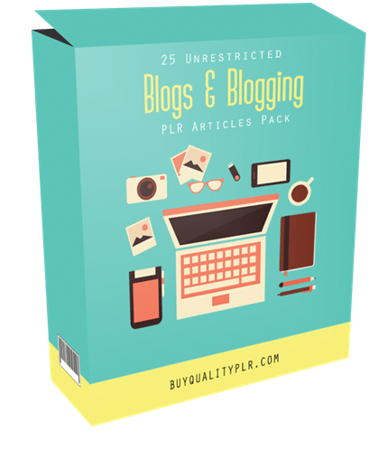 25 Unrestricted Blogs & Blogging PLR Articles Pack