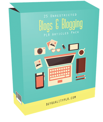 25 Unrestricted Blogging PLR Articles Pack