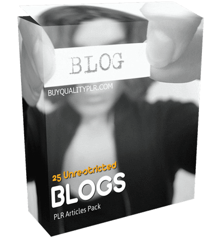 25 Unrestricted Blogs PLR Articles Pack