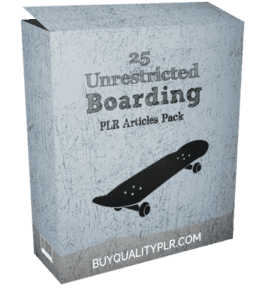 25 Unrestricted Boarding PLR Articles Pack