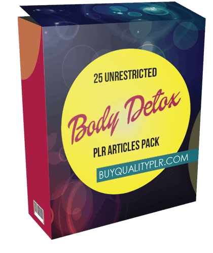 25 Unrestricted Body Detox PLR Articles Pack