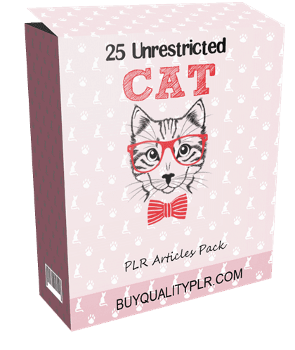 25 Unrestricted Cats PLR Articles Pack