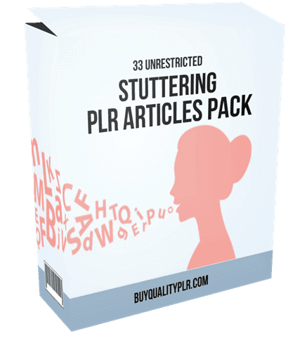 33 Unrestricted Stuttering PLR Articles Pack