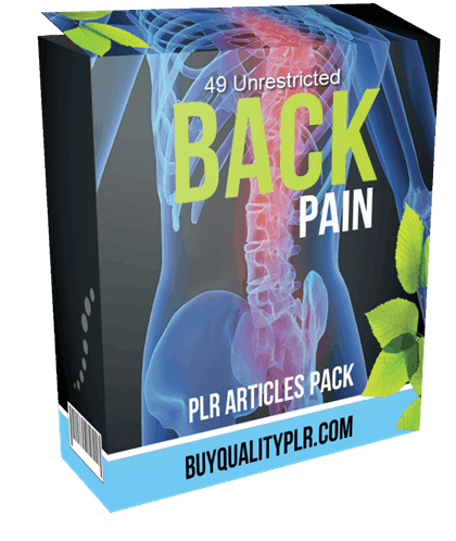 49 Unrestricted Back Pain PLR Articles Pack