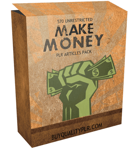 570 Unrestricted Make Money PLR Articles Pack