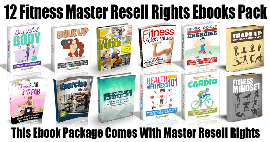 12 Fitness Master Resell Rights Ebooks Pack