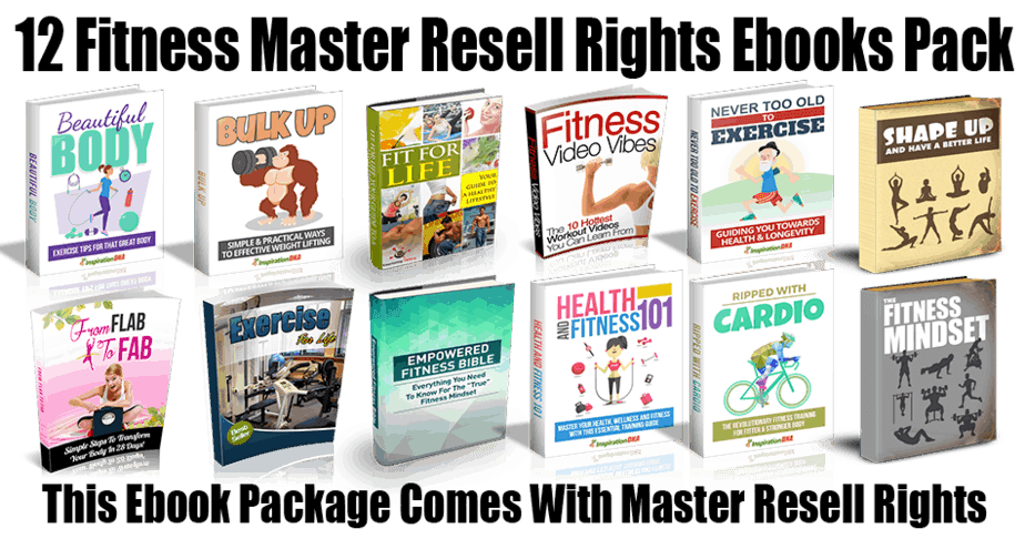 12 Fitness Master Resell Rights Ebooks Pack