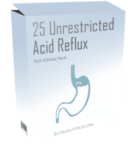 25 Unrestricted Acid Reflux PLR Articles Pack