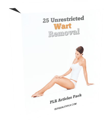 25 Unrestricted Wart Removal PLR Articles Pack