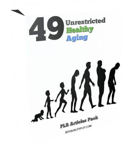 49 Unrestricted Healthy Aging PLR Articles Pack