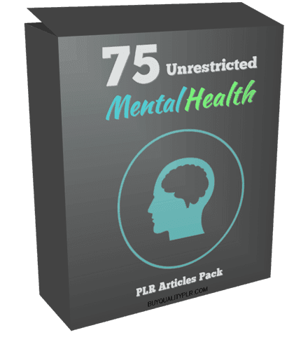 75 Unrestricted Mental Health PLR Articles Pack